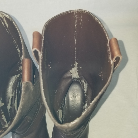 Ralph Lauren Cacey 7B leather stirrup brown boots.👢 - Picture 12 of 14